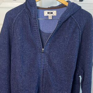 Joseph Abboud Wool Blend Speckled Zip Hoodie XXL